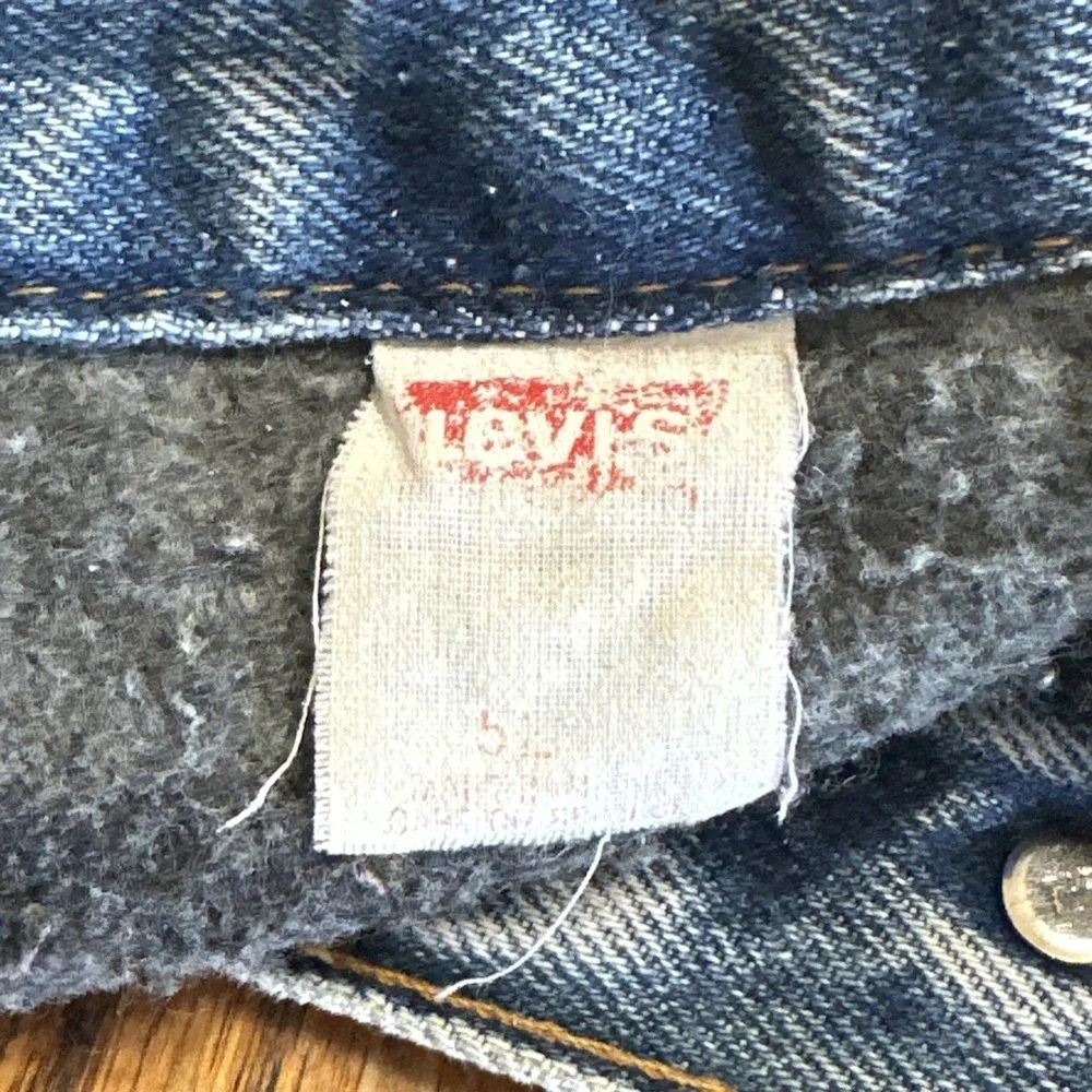 Vintage 1980-90's Levis Trucker Jacket Men's sz 52 Blanket Lined‎ USA 71506 0316